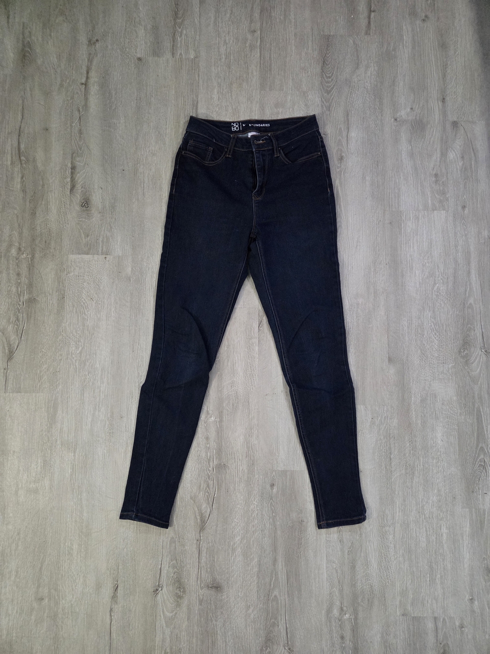 No Boundaries Women's High-Rise Dark Blue Skinny Jeans